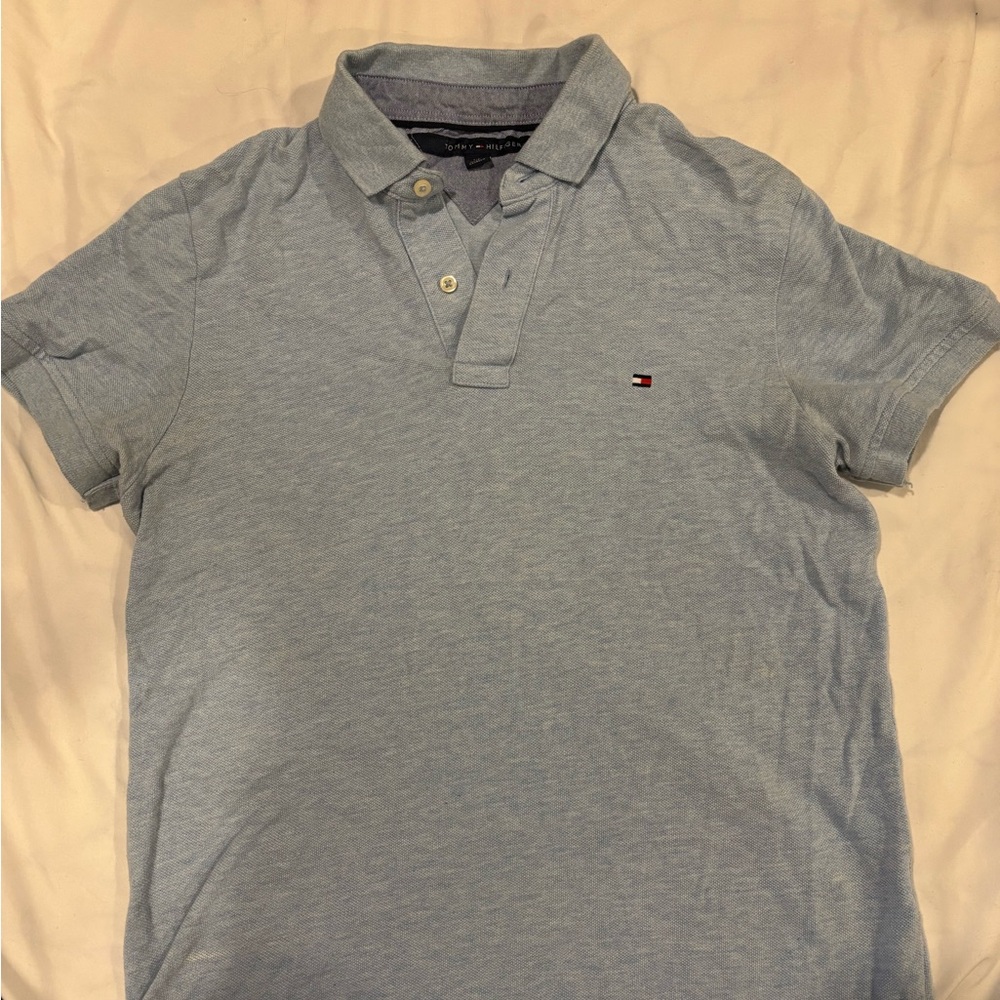 Tommy Hilfiger Men's Sky Blue Polo Shirt